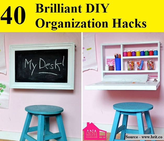 40 Brilliant DIY Organization Hacks
