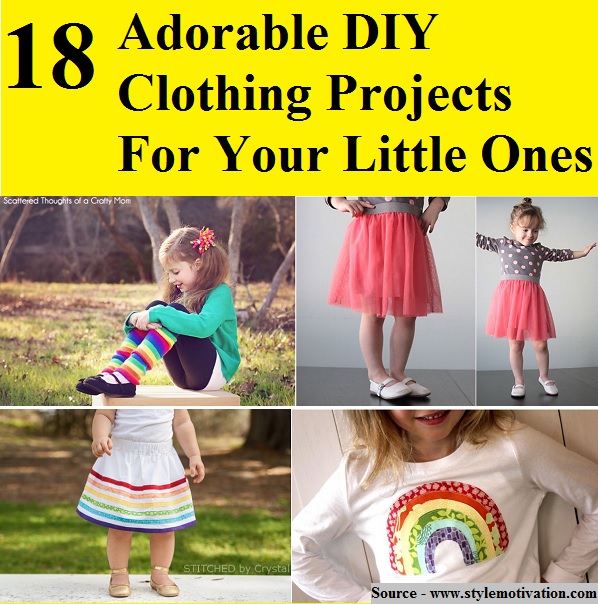 18 Adorable DIY Clothing Projects For Your Little Ones
