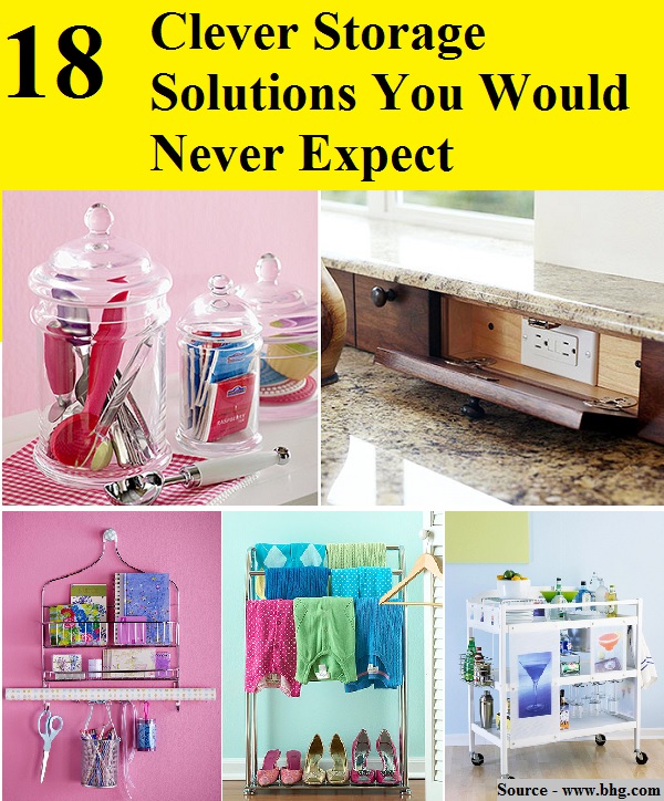 18 Clever Storage Solutions You Would Never Expect