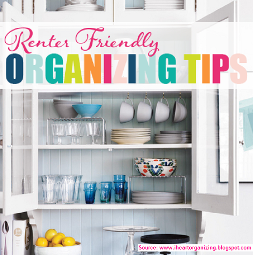 Renter Friendly Organizing Tips