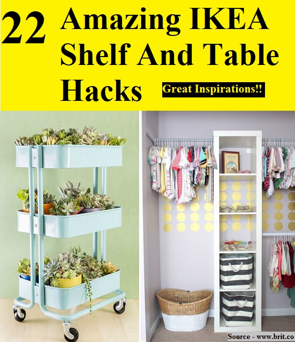22 Amazing IKEA Shelf And Table Hacks