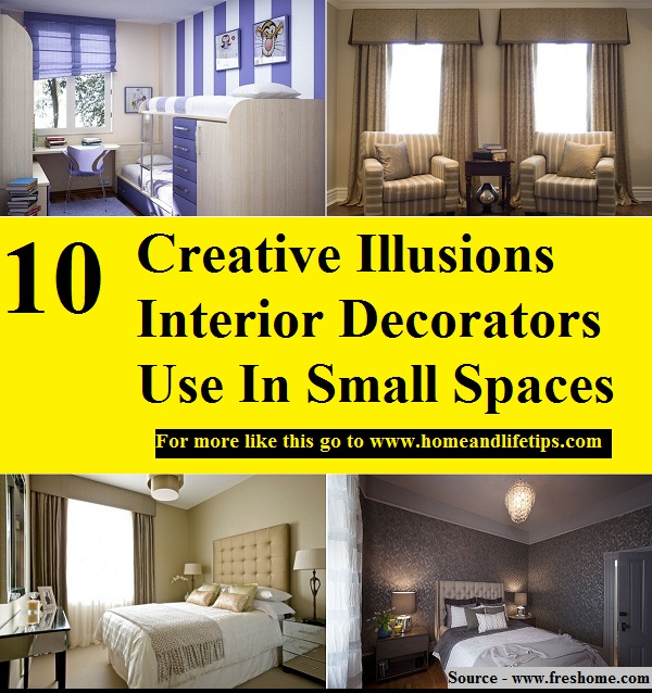 10 Creative Illusions Interior Decorators Use In Small Spaces