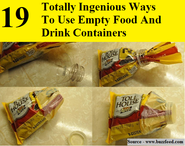 19 Totally Ingenious Ways To Use Empty Food And Drink Containers