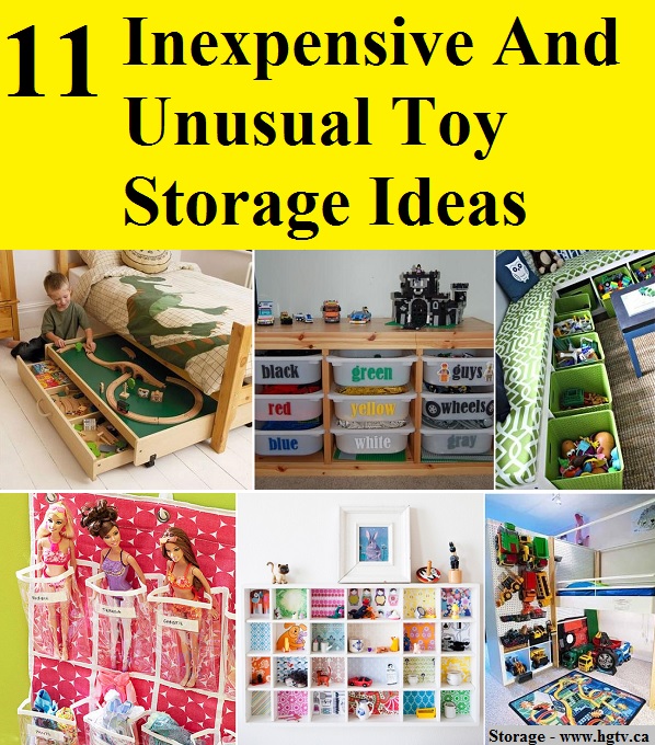 11 Inexpensive and Unusual Toy Storage Ideas