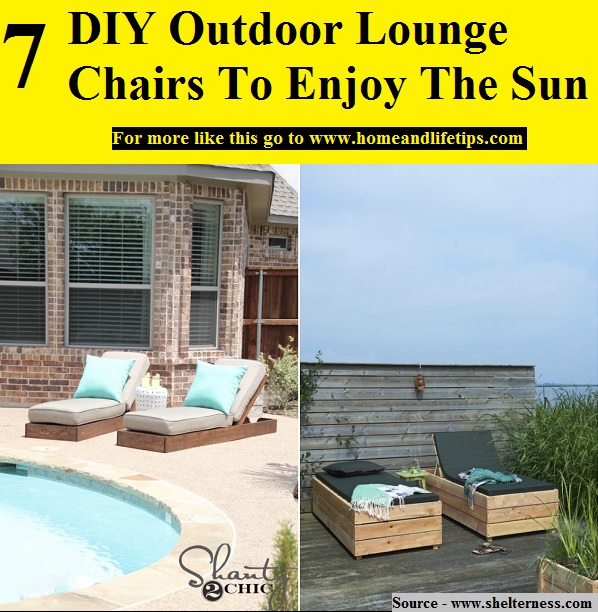 7 DIY Outdoor Lounge Chairs To Enjoy The Sun