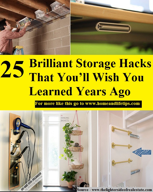 25 Brilliant Storage Hacks That You’ll Wish You Learned Years Ago
