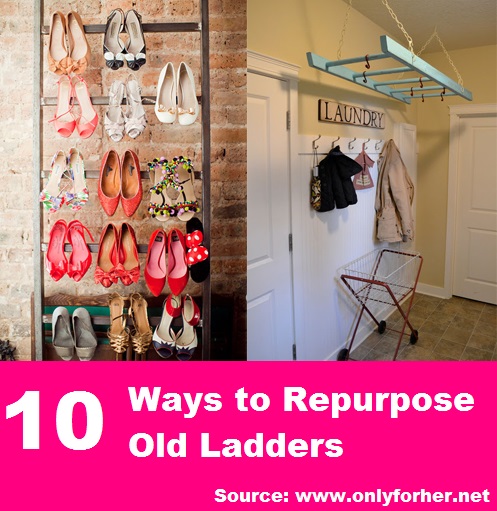 10 Ways to Repurpose Old Ladders