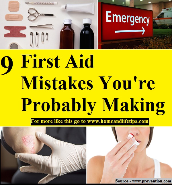 9 First Aid Mistakes You're Probably Making