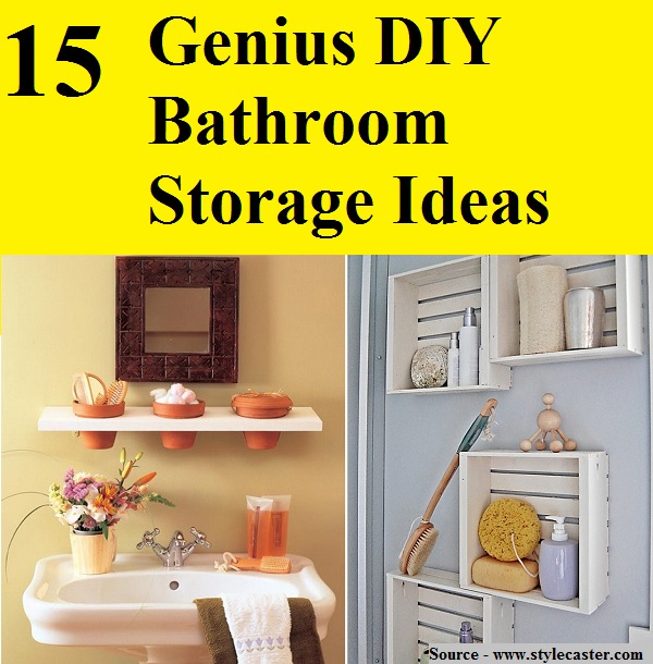 15 Genius DIY Bathroom Storage Ideas