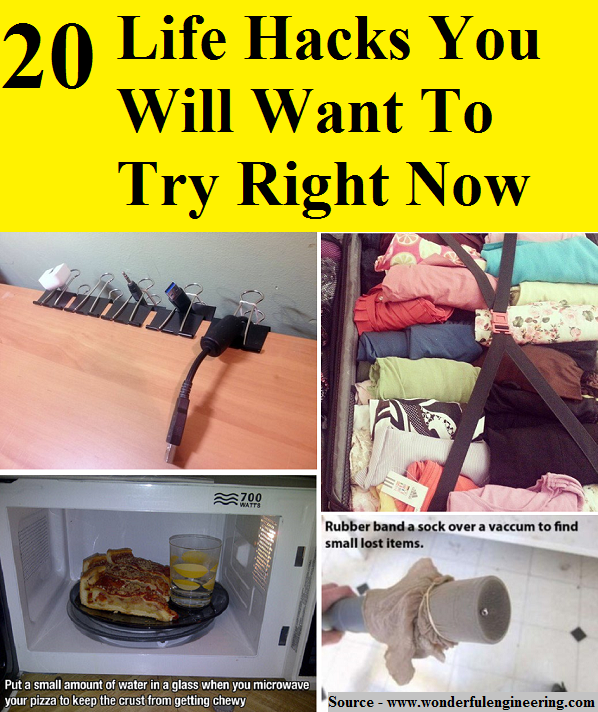 20 Life Hacks You Will Want To Try Right Now