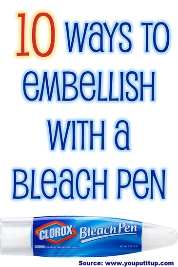 10 Ways to Embellish with a Bleach Pen