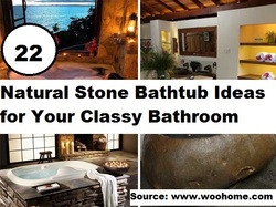 22 Natural Stone Bathtubs for Your Classy Bathroom