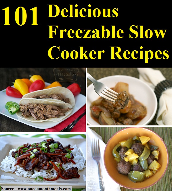 101 Delicious Freezable Slow Cooker Recipes