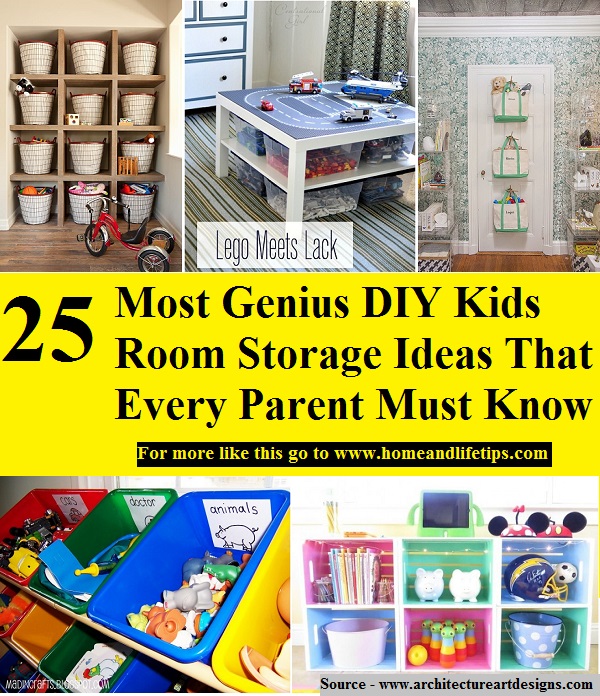 25 Most Genius DIY Kids Room Storage Ideas That Every Parent Must Know
