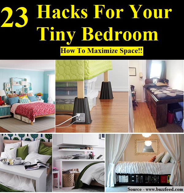 23 Hacks For Your Tiny Bedroom