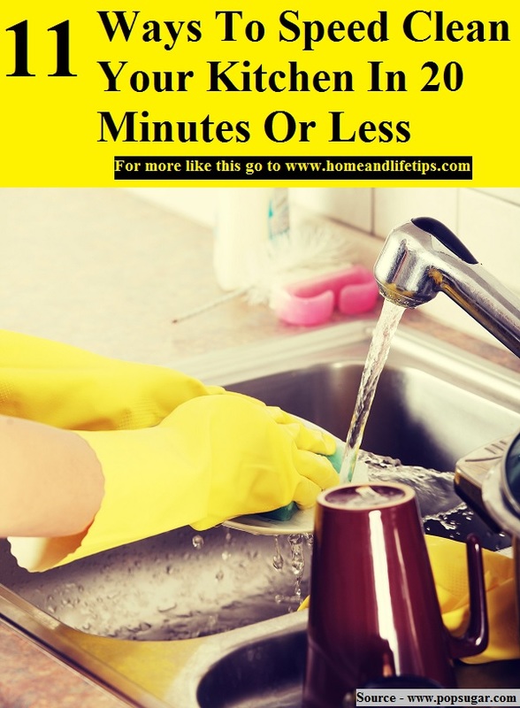 11 Ways To Speed Clean Your Kitchen In 20 Minutes Or Less