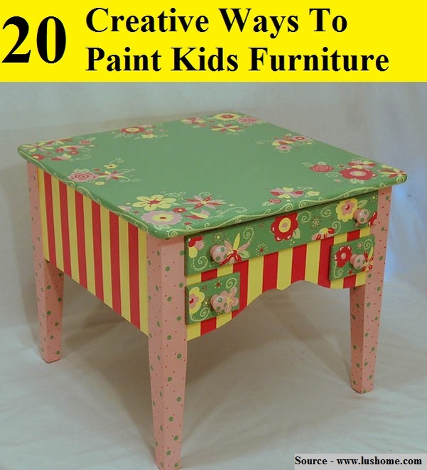 20 Creative Ways To Paint Kids Furniture