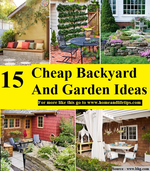 15 Cheap Backyard And Garden Ideas