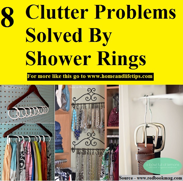 8 Clutter Problems Solved By Shower Rings