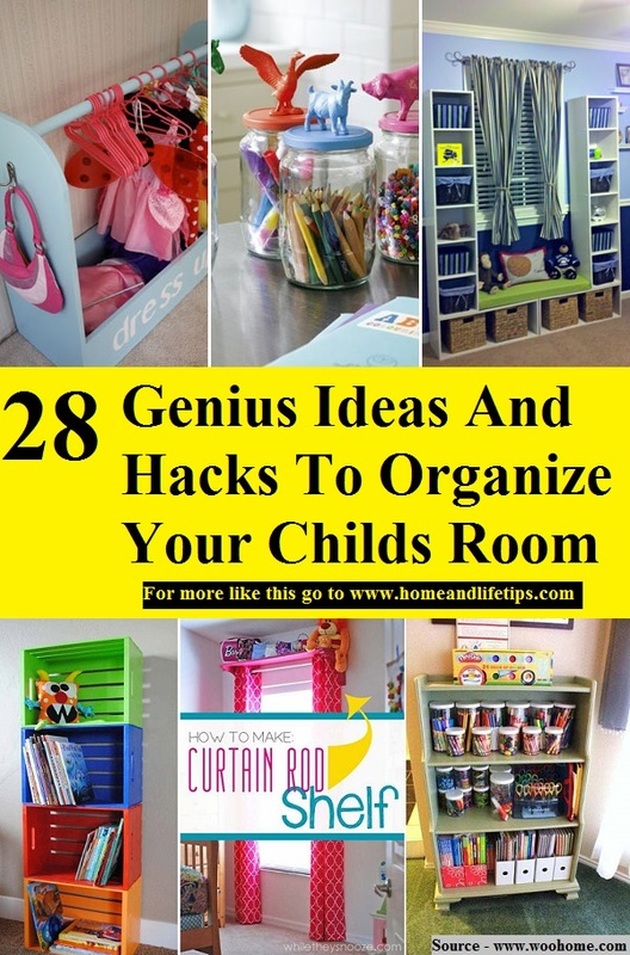28 Genius Ideas And Hacks To Organize Your Childs Room