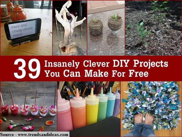 39 Insanely Clever DIY Projects You Can Make For Free