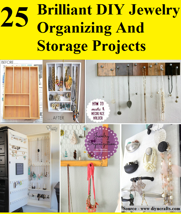 25 Brilliant DIY Jewelry Organizing And Storage Projects