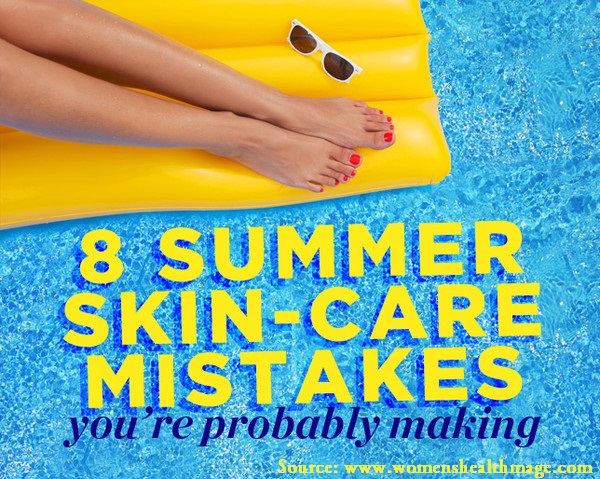 8 Summer Skin-Care Mistakes You're Probably Making