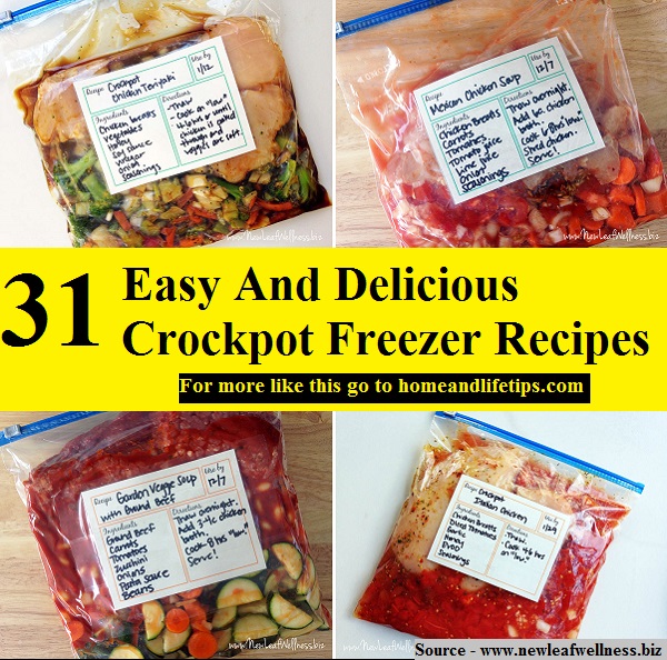 31 Easy And Delicious Crockpot Freezer Recipes