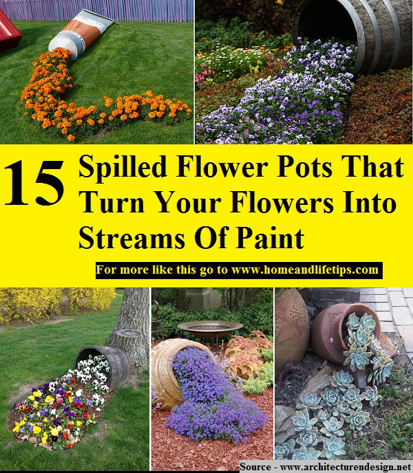 15 Spilled Flower Pots That Turn Your Flowers Into Streams Of Paint