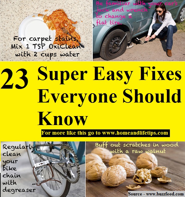 23 Super Easy Fixes Everyone Should Know