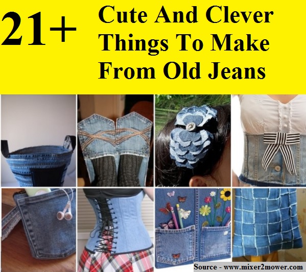 21+ Cute And Clever Things To Make From Old Jeans