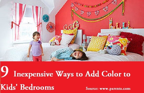 9 Inexpensive Ways to Add Color to Kids Bedrooms