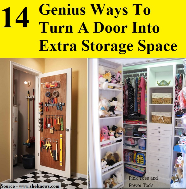 14 Genius Ways To Turn A Door Into Extra Storage Space