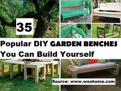 35 Popular DIY Garden Benches You Can Build Yourself