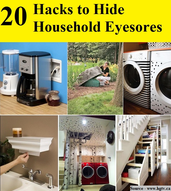 20 Hacks to Hide Household Eyesores