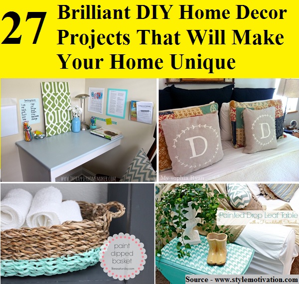 27 Brilliant DIY Home Decor Projects That Will Make Your Home Unique
