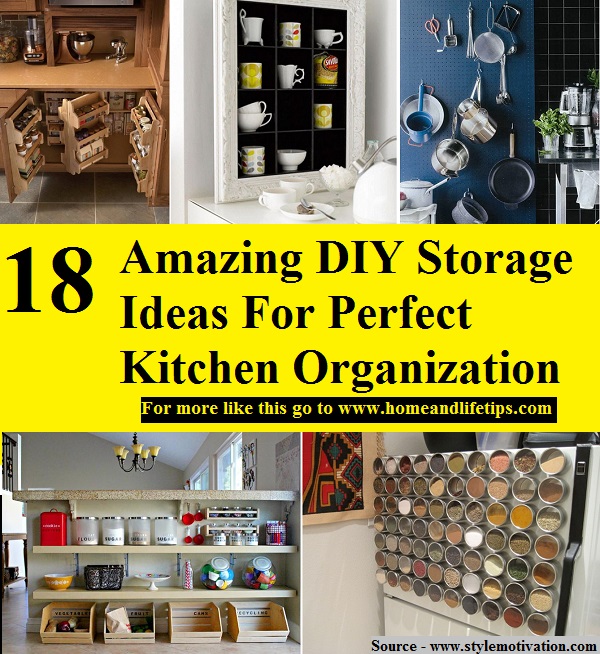 18 Amazing DIY Storage Ideas For Perfect Kitchen Organization