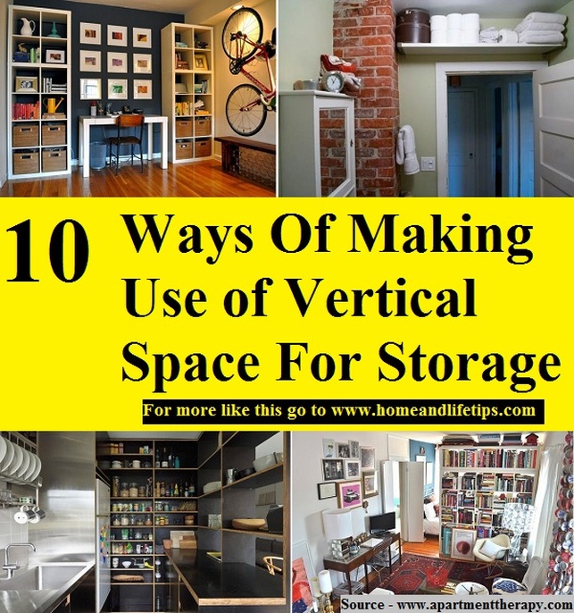 10 Ways Of Making Use Of Vertical Space For Storage