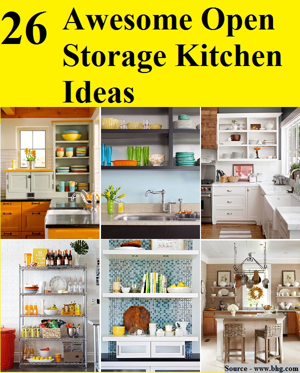 26 Awesome Open Storage Kitchen Ideas