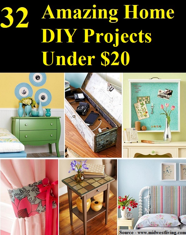 32 Amazing Home DIY Projects Under $20