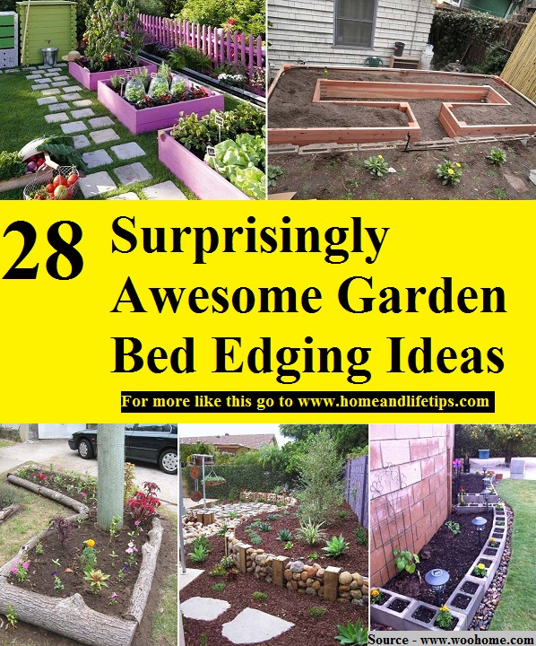 28 Surprisingly Awesome Garden Bed Edging Ideas