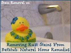 How to Remove Rust Stains From A Bathtub Naturally