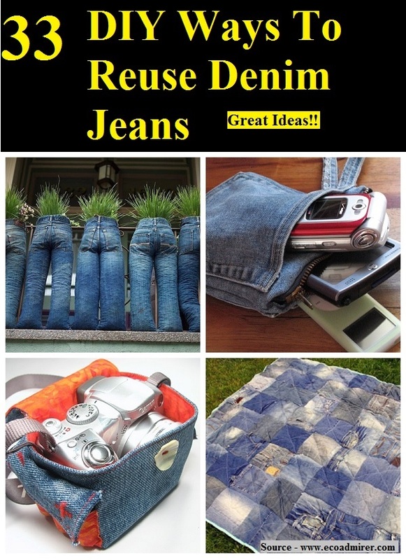 33 DIY Ways To Reuse Denim Jeans