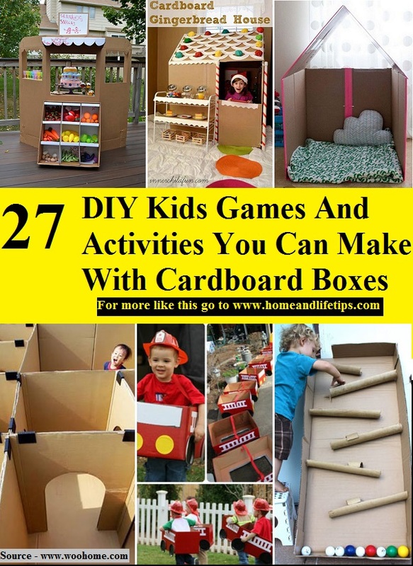 27 DIY Kids Games And Activities You Can Make With Cardboard Boxes