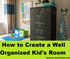How to Create a Well Organized Kids Room
