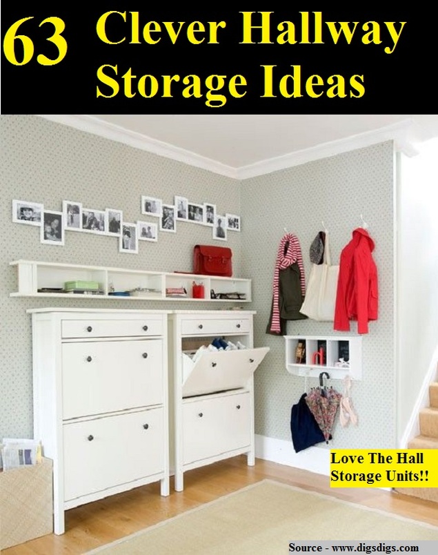 63 Clever Hallway Storage Ideas