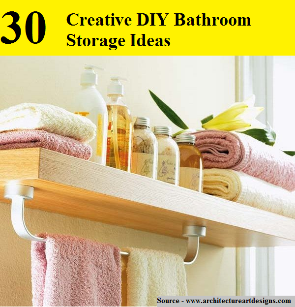 30 Creative DIY Bathroom Storage Ideas