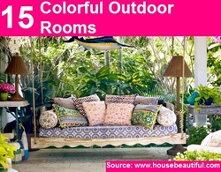 15 Colorful Outdoor Rooms