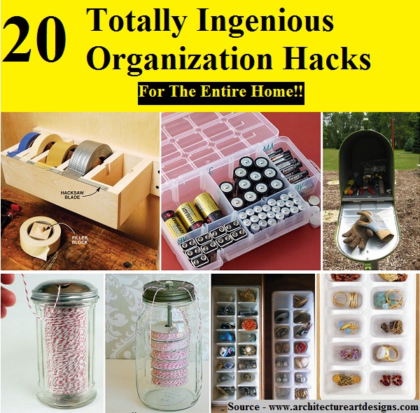 20 Totally Ingenious Organization Hacks
