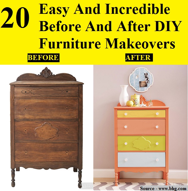 20 Easy And Incredible Before And After DIY Furniture Makeovers